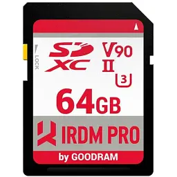 Карта пам'яті Goodram SD 64Gb IRDM PRO SDXC V90 UHS-II U3 Retail (IRP-S9B0-0640R11)