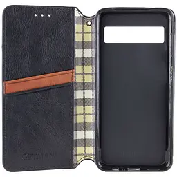 Шкіряний чохол-книжка GETMAN Cubic (PU) для Google Pixel 7a Чорний - мініатюра 3