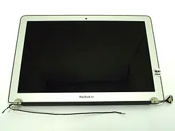 Матриця з кришкою для A1369 2010-2011, A1466 2012 Apple MacBook Air 13.3" 1440х900, глянцева Silver для моделей MC503, MC504, MC965, MC966 2010 - 2011 р.в Роз'єм під камеру 6 Pin