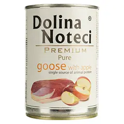 Вологий корм Dolina Noteci Premium Pure для собак схильних до алергії, з гускою та яблуком, 400 гр - мініатюра 3