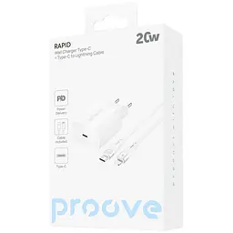 МЗП Proove Rapid 20W (Type-C) + Кабель Type-C to Lightning - мініатюра 2