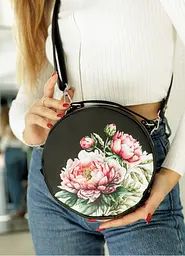 Жіноча кругла сумка Sambag Bale MZN 20 х 20 х 10 см (52200714) - мініатюра 3