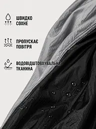Гамак туристичний 270×140 см із парашутного нейлону до 100 кг, з карабінами, ременями та чохлом, чорний (49676252) - мініатюра 5