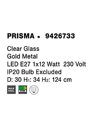 Підвісний світильник Nova Luce PRISMA 9426733 - мініатюра 10