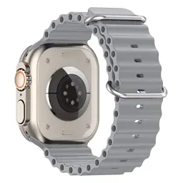 Ремінець до смарт-годинника Armorstandart Ocean Band для Apple Watch 49/46/45/44/42 (Series 1-3) Cloudy Grey (ARM85141) - мініатюра 3