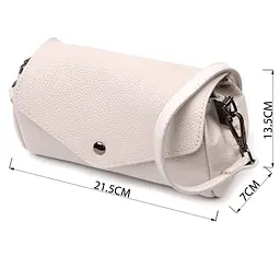 Шкіряна сумка з трикутним клапаном Vintage 21,5х13,5х7 см sum0028983 - мініатюра 4