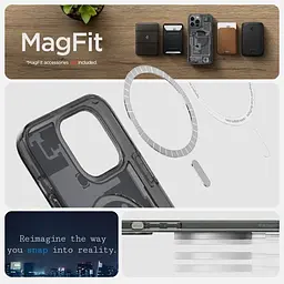 Чохол прозорий протиударний Spigen Ultra Hybrid MagSafe для Iphone 13 Pro Max (6.7") Zero One ACS05450 - мініатюра 14