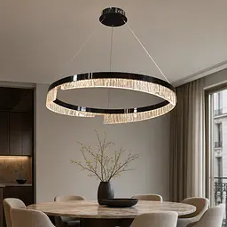 Світлодіодна підвісна люстра Artlight 2001/60BK, 50 Вт, чорна
