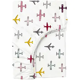 Простирадло Cosas на резинці 80х190х25 airplane color, білий (AirplaneColor_80x190x25)