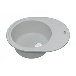 Кухонна мийка Adamant OVUM old stone 615x495x200 мм, з крилом 61,5 см - мініатюра 2