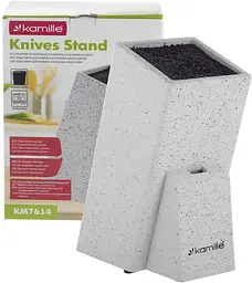 Підставка-колода для ножів Brash Stand з наповнювачем Kamille 10.5x10.5х26 см kuh0007469 - мініатюра 7