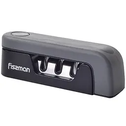 Складне точило Fissman для ножів трикрокова заточка сірий 14 x 4 x 4.5 см (2802)