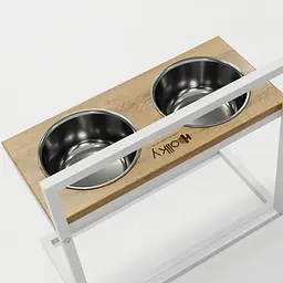 Hollky Flex L — регульовані миски на підставці для великих собак (2 × 1.8 л) - мініатюра 8
