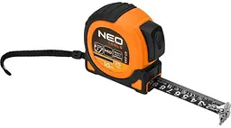 Рулетка Super Black 10мx25мм з фіксатором змотування Neo Tools hoz0013735