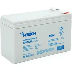 Акумуляторна батарея MERLION AGM GP1272F1 12 V 7,2 Ah ( 150 x 65 x 95 (100) ) White Q10