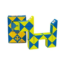 Головоломка Розумний кубик "Змійка синьо-жовта" SCU024 (Smart Cube Twisty Puzzle Snake "Ukraine") - мініатюра 2