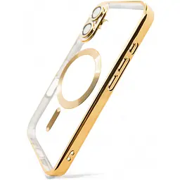 Чохол-накладка BeCover TPU Chrome Case (MagSafe) для Apple iPhone 16 Plus Gold (712076) - мініатюра 2