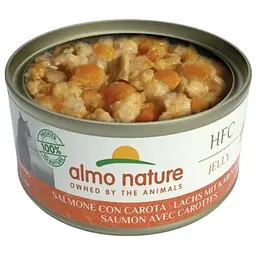 Вологий корм для котів Almo Nature HFC Cat Jelly з лососем та морквою 70 г - мініатюра 2