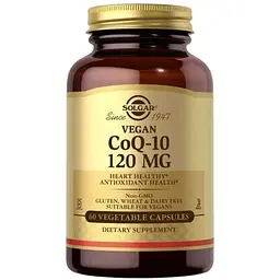 Натуральна добавка Solgar Vegan CoQ-10 120 mg, 60 вегакапсул