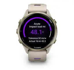 Смарт-годинник Garmin Forerunner 970 French Gray Soft Gold Titanium with French Gray/Translucent Indigo Silicone with Soft Gold Buckle (010-02969-62) - мініатюра 4