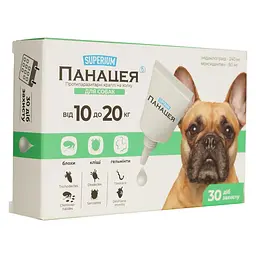 Протипаразитарні краплі Superium Панацея на холку для собак 10-20 кг 2 мл - мініатюра 3