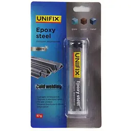 Клей UNIFIX Холодне зварювання сіре 57г (блістер)