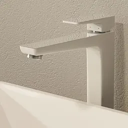 Змішувач для раковини Omnires Parma chrome/white (PM7412CRB) - мініатюра 3
