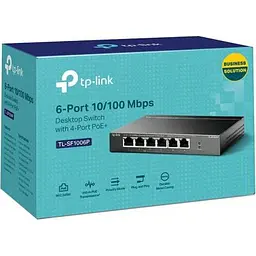 Комутатор мережевий TP-Link (TL-SF1006P) - мініатюра 3