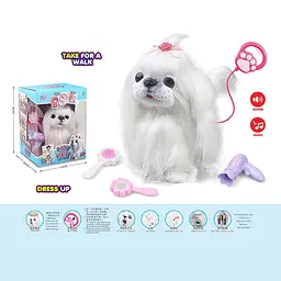 Інтерактивна іграшка A-Toys Собачка: ходить, повторює слова, рухає хвостиком і головою 55K-21 - мініатюра 2