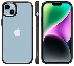 Чохол оригінальний протиударний Spigen Ultra Hybrid Crystal для iPhone 14 Plus/15 Plus (6.7") Matte Black - мініатюра 5