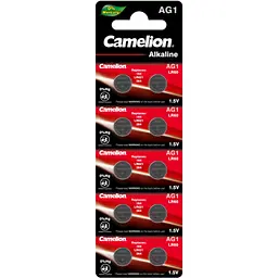 Батарейка Camelion AG1 / LR621 / LR60 Alkaline x 10 (AG1-BP10)