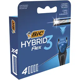 Змінні касети Bic Flex 3 Hybrid 4 шт. (3086123480926) - мініатюра 2