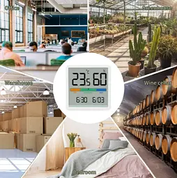 Годинник-термогігрометр Miiiw Temperature Humidity Clock [NK5253] білий [58021] - мініатюра 6