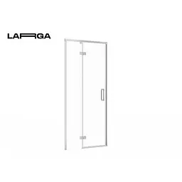 Душові двері Cersanit Larga 90x195 L розпашні профіль хром прозоре скло S932-120, Ліва, прозорий, хром