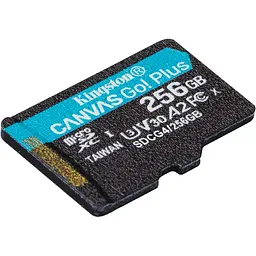 Карта пам'яті Kingston microSDXC Canvas Go! Plus 256GB Class 10 UHS-I U3 V30 A2 (SDCG4/256GBSP) [139170] - мініатюра 3