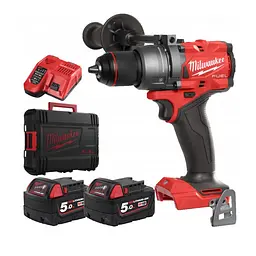 Дриль-шуруповерт акумуляторний безщітковий ударний MILWAUKEE, M18 FPD3-502X, 158Нм (ЗУ.2х5Аг, HDкейс) - мініатюра 3