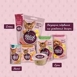 Ласощі для котів Delickcious дорада, папая (1+1) 120 г - мініатюра 6