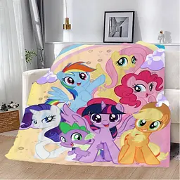 Плед 3D плюшевий подарунковий My Littlе Pony 160х200 см 160 см 135 см