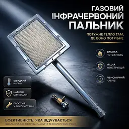 Інфрачервоний обігрівач на газу 22 x 17 см - мініатюра 2