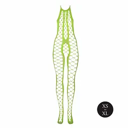 Бодістокінг Ouch! Bodystocking With Halterneck Green, XS/XL - мініатюра 7