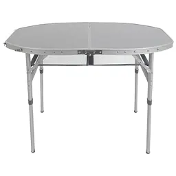 Складний стіл Bo-Camp Premium Oval 100x70 cm Grey (1404424) - мініатюра 2