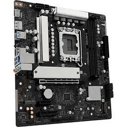 Материнська плата AsRock B860M-X (1851/B860, 2xDDR5, PCIex16, HDMI/DP, 4xSATA, 2xM.2, 2.5Glan, 7.1ch, mATX) - мініатюра 2