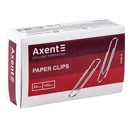 Скріпки Axent нікельовані 50 мм 100 шт. (4102-A) - мініатюра 2