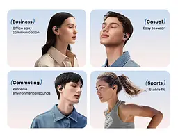 Спортивні кісткові Bluetooth 5.4 навушники Langsdom TE-10 Pro з шумозаглушенням і кістковою провідністю - мініатюра 6