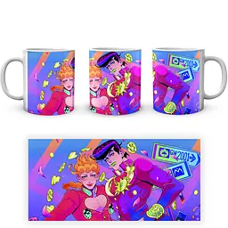 Кухоль GeekLand Неймовірні пригоди ДжоДжо JoJo's Bizarre Adventure Джоске з Джорно Неон JJ 02.421 330 мл білий - мініатюра 3