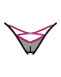Стринги Obsessive Novenes XS/S чорний - мініатюра 4