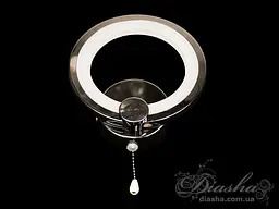 Бра дитяча LED Diasha 8022/1BHR, 17W, 935 лм, чорний хром, акриловий плафон, сучасний стиль - мініатюра 2
