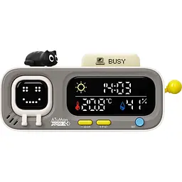 Метеостанція ATuMan Smart Temperature And Humidity Clock Pendant Mood A Gray [166127]
