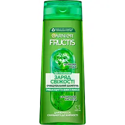 Шампунь Garnier Fructis Заряд свежести, для волос, склонных к жирности, 400 мл