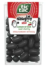 Драже Tic Tac Naughty or Nice Lumps of Coal Sour Cherry Mints 23.8г